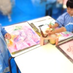 はじき絵をしました🖌️🎨