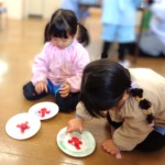 コマを作ってあそびました